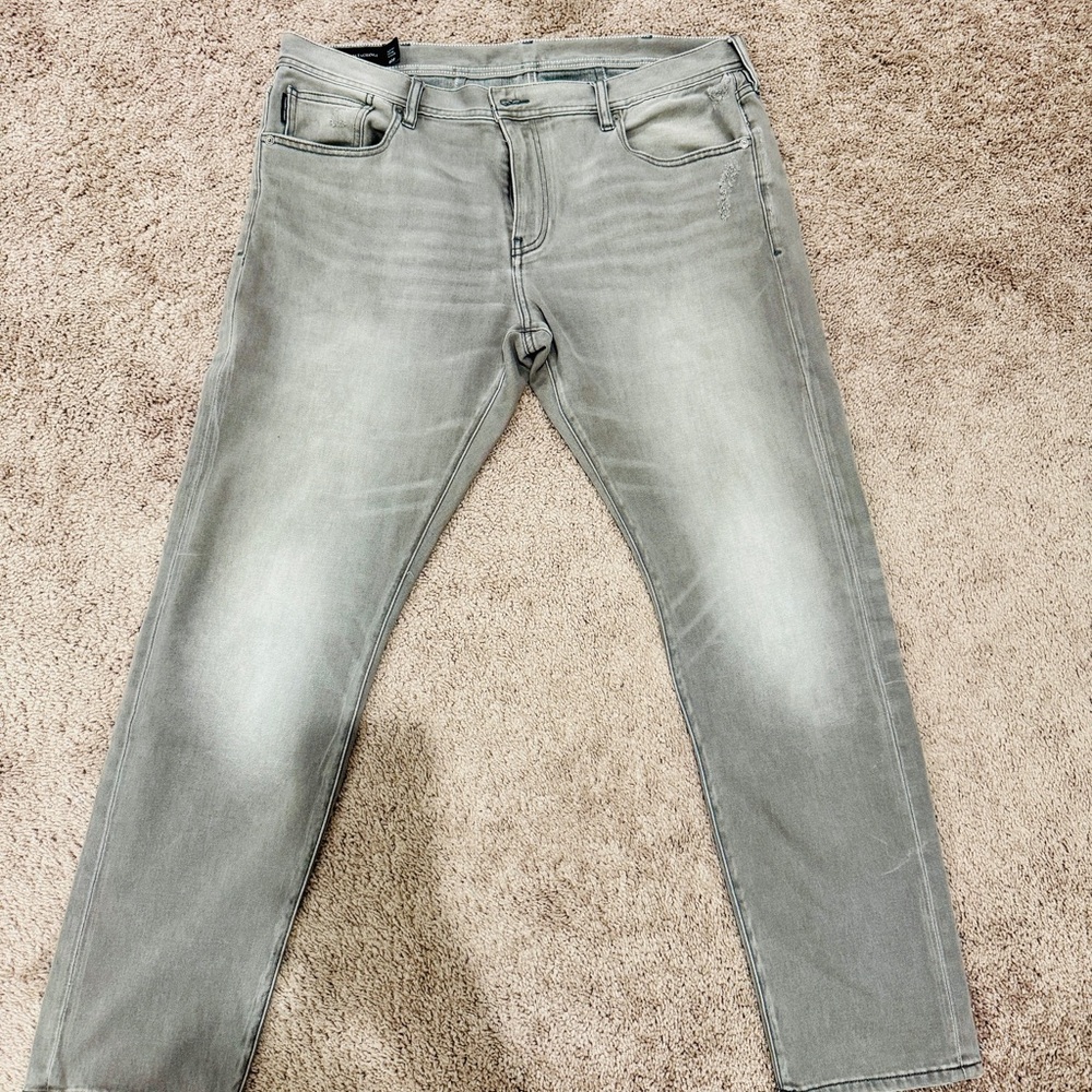 Armani Exchange Light Gray Slim Jeans